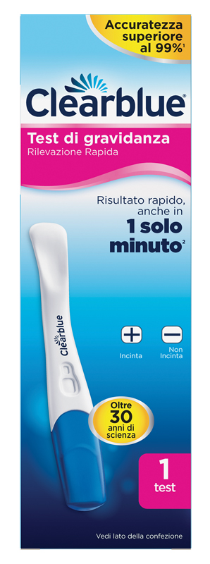 TEST DI GRAVIDANZA CLEARBLUE RILEVAZIONE RAPIDA 1 PEZZO