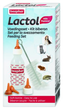 NURSING SET BEAPHAR CONTENENTE 1 BIBERON + 6 TETTARELLE RICAMBIO + 1 SCOVOLINO