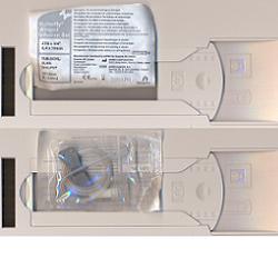 AGO BUTTERFLY STANDARD WINGED SET GAUGE 23 0,6X19 MM CON ALETTE GUIDA CANNULA DI RACCORDO VOLUME 0,44 ML CELESTE