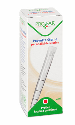 PROVETTA STERILE PER ANALISI DELLE URINE 10 ML PROFAR