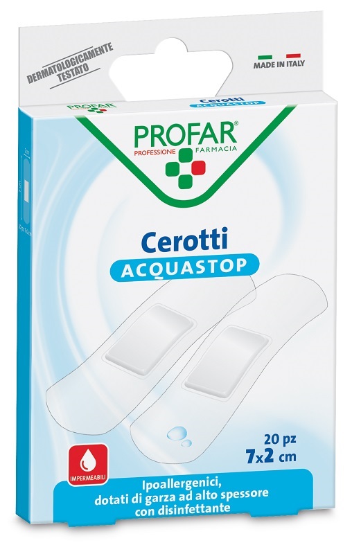 CEROTTO ACQUASTOP MEDI 7X2 CM PROFA 20 PEZZI
