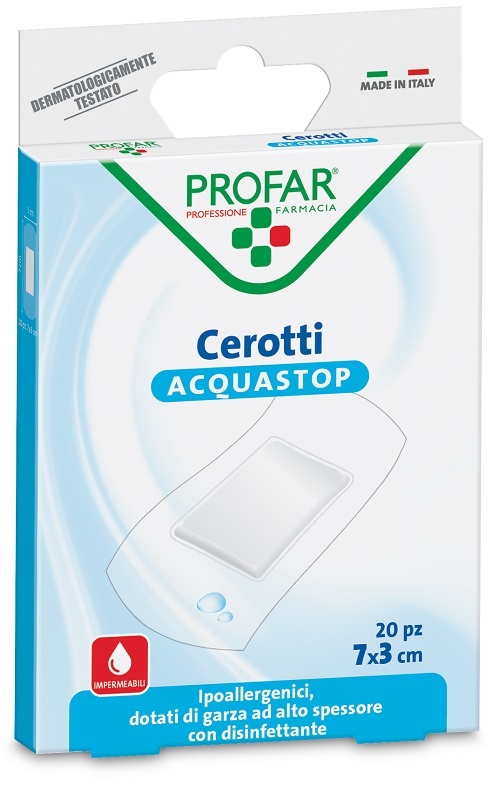 CEROTTO ACQUASTOP GRANDI 7X3 CM PROFAR 20 PEZZI
