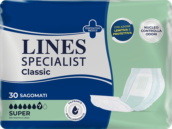 PANNOLONE LINES SPECIALIST CLASSIC SAGOMATO SUPER 30 PEZZI