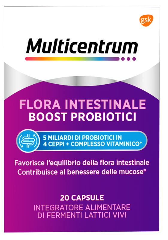 MULTICENTRUM FLORA INTESTINALE BOOST PROBIOTICI 20 CAPSULE