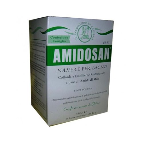 AMIDOSAN POLVERE DETERGENTE LENITIVA EMOLLIENTE RINFRESCANTE 14 BUSTE 40 G