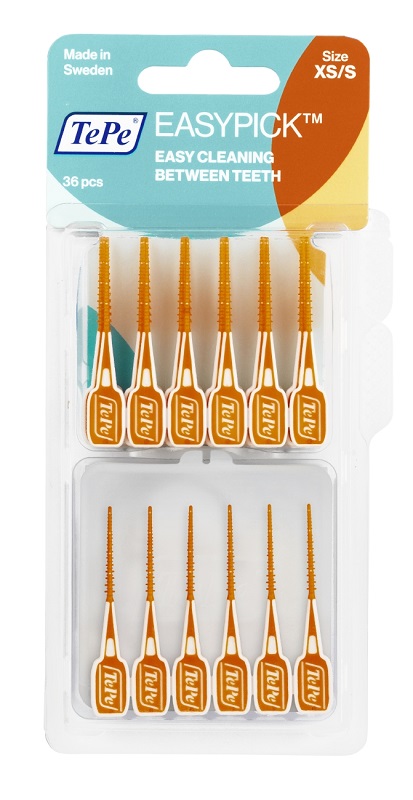 TEPE SCOVOLINI EASYPICK EXTRASMALL/SMALL ARANCIONE 36 PEZZI