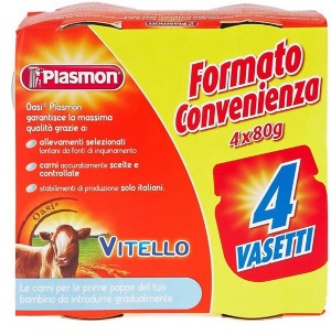 [907042966] PLASMON OMOGENEIZZATO VITELLO 4 X 80 G