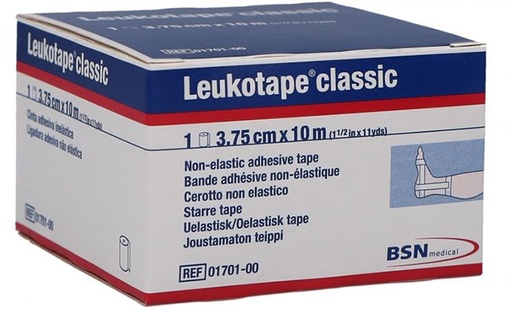 [908707425] LEUKOTAPE BENDA ANELASTICA PER BENDAGGI FUNZIONALI 3,75X100 CM