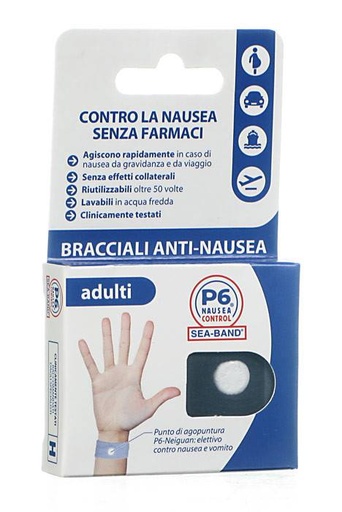 [908929084] BRACCIALE ANTI NAUSEA PER ADULTI P6 NAUSEA CONTROL 2 PEZZI