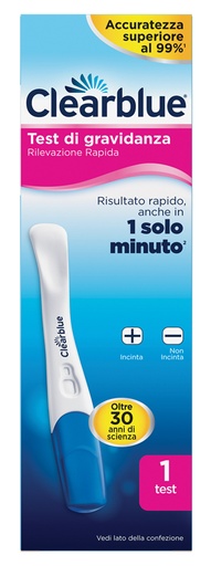 [913228072] TEST DI GRAVIDANZA CLEARBLUE RILEVAZIONE RAPIDA 1 PEZZO
