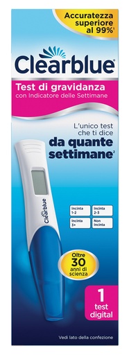 [913228096] TEST DI GRAVIDANZA CLEARBLUE CON INDICATORE DELLE SETTIMANE 1 PEZZO