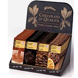 [922583366] STAINER TAVOLETTA DI CIOCCOLATO FONDENTE SENZA ZUCCHERI E SENZA GLUTINE 50 G