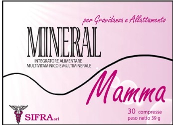 [923129682] MINERAL MAMMA INTEGRATORE ALIMENTARE PER GRAVIDANZA ED ALLATTAMENTO 30 COMPRESSE 39 G