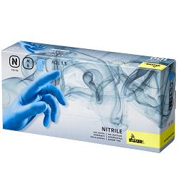 [923505390] GUANTO IN NITRILE AZZURRO SENZA POLVERE MONOUSO S 100 PEZZI
