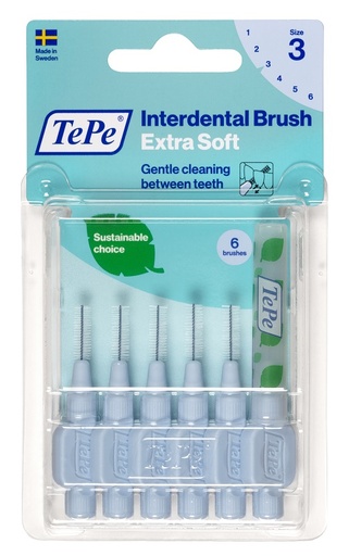 [925531725] TEPE SCOVOLINO XSOFT BLU 0,6 MM 6 PEZZI