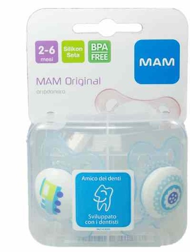 [931191631] MAM ORIGINAL SUCCHIETTO 2-6 MESI SILICONE CONFEZIONE SINGOLA