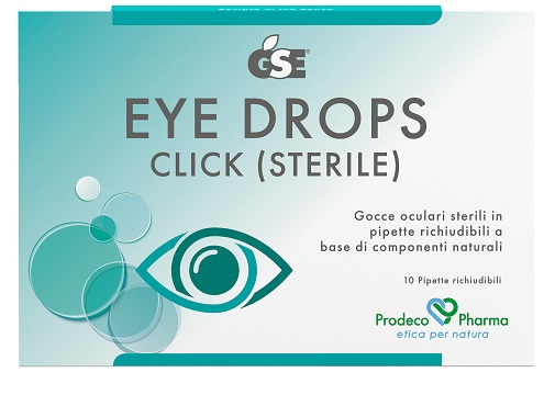 [931580575] GSE EYE DROPS CLICK GOCCE OCULARI 10 PIPETTE 0,5 ML