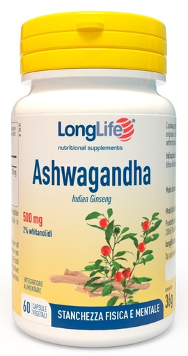 [935266229] LONGLIFE ASHWAGANDHA 60 CAPSULE 500 MG