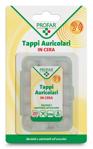 [935537112] TAPPI AURICOLARI IN CERA 20 PEZZI PROFAR