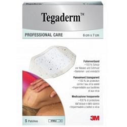 [938971823] TEGADERM MEDICAZIONE IMPERMEABILE TRASPARENTE 5 PEZZI 6X7 CM