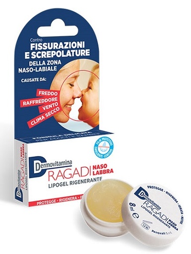 [940742911] DERMOVITAMINA RAGADI NASO E LABBRA LIPOGEL RIGENERANTE 8 ML