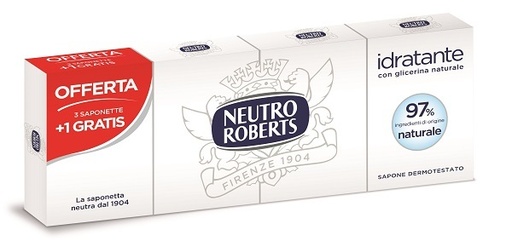 [900610775] NEUTRO ROBERTS SAPONE SOLIDO 4 PEZZI 100 G