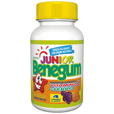 [971550987] BENEGUM JUNIOR VIT C E FERRO 40 CARAMELLE GOMMOSE GUSTO FRUTTA