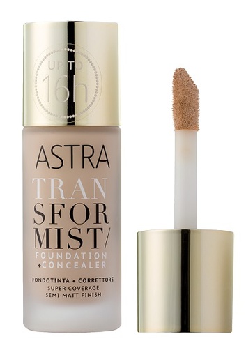 [979136672] ASTRA TRANSFORMIST FOUNDATION + CONCEALER N01 18 ML