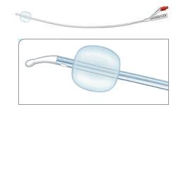 [901207783] CATETERE FOLEY IN SILICONE PER ADULTI BRILLANT PLUS 2 VIE SENZA SCANALATURE CH18 LUNGHEZZA 41 CM PALLONCINO 10 ML PUNTA CILINDRICA 2 FORI 1 PEZZO
