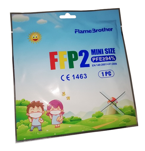[982446421] FLAME BROTHER MASCHERINA FFP2 MINI SIZE MODEL FB01 1 PEZZO