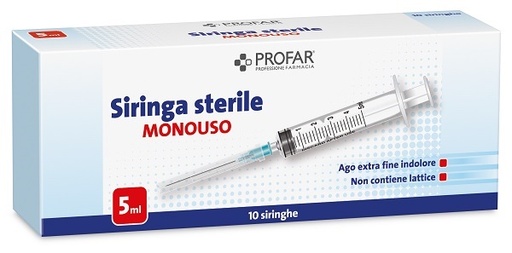 [935586370] SIRINGA MONOUSO 5 ML PROFAR
