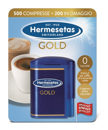 [901466490] HERMESETAS GOLD 500+200 COMPRESSE 35 G