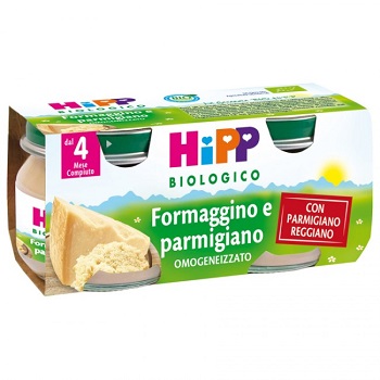[903148979] HIPP BIO OMOGENEIZZATO FORMAGGINO AI TRE FORMAGGI 2X80 G