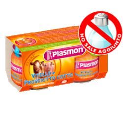 [908772357] PLASMON OMOGENEIZZATO VITELLO PROSCIUTTO COTTO 80 G X 2 PEZZI