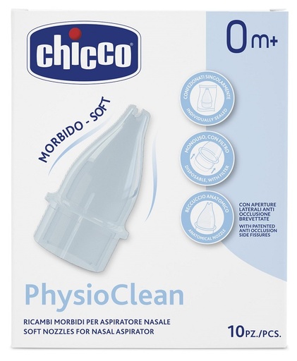 [922917303] RICAMBI MORBIDI PER ASPIRATORE NASALE CHICCO PHYSIOCLEAN