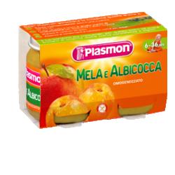[925217388] PLASMON OMOGENEIZZATO MELA ALBICOCCA 2 X 104 G