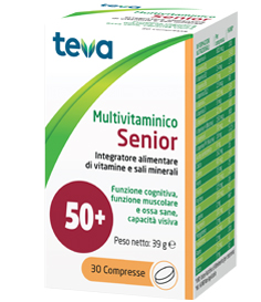 [927273019] MULTIVITAMINICO SENIOR TEVA 30 COMPRESSE 39 G