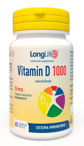 [930097427] LONGLIFE VITAMIN D 1000UI 60 COMPRESSE