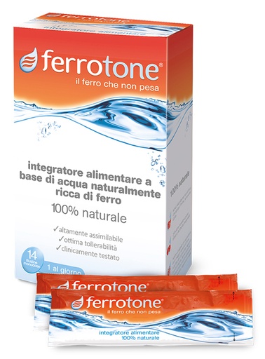 [930104409] FERROTONE 14 BUSTINE 20 MG