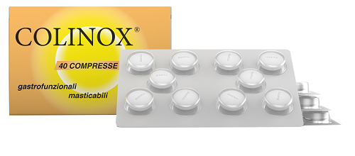 [930601000] COLINOX 40 COMPRESSE MASTICABILI GASTROFUNZIONALI 56 G