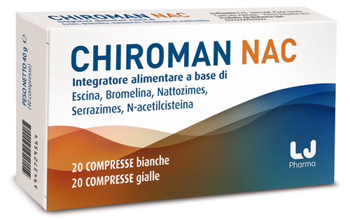 [933800043] CHIROMAN NAC 20 COMPRESSE BIANCHE + 20 COMPRESSE GIALLE