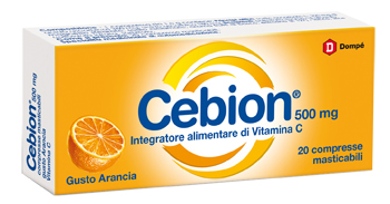 [971141193] CEBION MASTICABILE ARANCIA VITAMINA C 500 MG 20 COMPRESSE