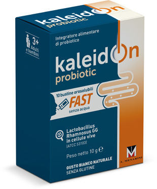 [973211131] KALEIDON PROBIOTIC FAST BIANCO NATURALE 10 BUSTE OROSOLUBILI