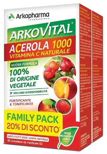 [980455392] ARKOVITAL ACEROLA 1000 PACK FAMILY 60 COMPRESSE