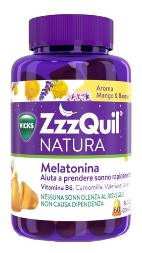 [984886958] ZZZQUIL NATURA MANGO & BANANA 60 PASTIGLIE GOMMOSE